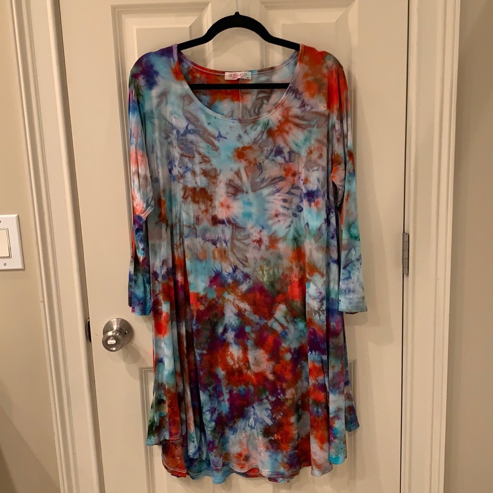Handmade tie dye dress